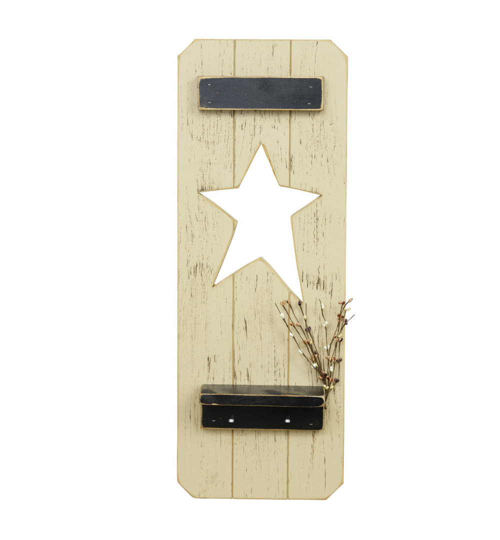 Star Louvered Shutter Single Gracie Oaks 