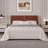 Twin Size Upholstered Bed Frame,Platform Bed with Headboard, No Box Spring Needed, Heavy Duty 900 Lbs Capacity, Noise Free Easy Assembly, Brown-2058044959-2058045413
