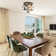Bertina 5-Light Modern Globe Glass Shade Dimmable Semi Flush Mount Light