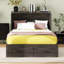 Lit escamotable avec station de charge, armoire escamotable de ferme avec grand tiroir de rangement, lit plateforme pliable-2081605840-2110952188