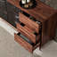 Buffet pratique en bois massif noyer noir pratique 62,99