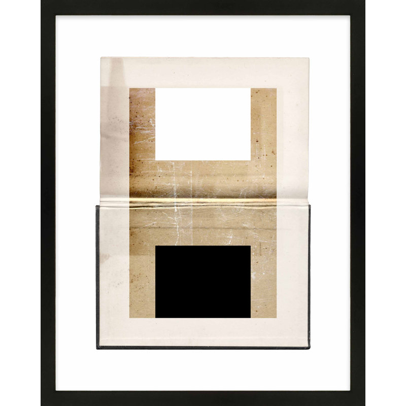 Construction 5 Print by Eleni Psyllaki For Paradissi Digital Art, Black Framed, 50" H x 40" W  x 1.25" D