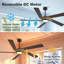 Ventilateur de plafond d'intérieur 64 pales 8 pales avec DEL intégré et télécommande-2091563362-2091563364