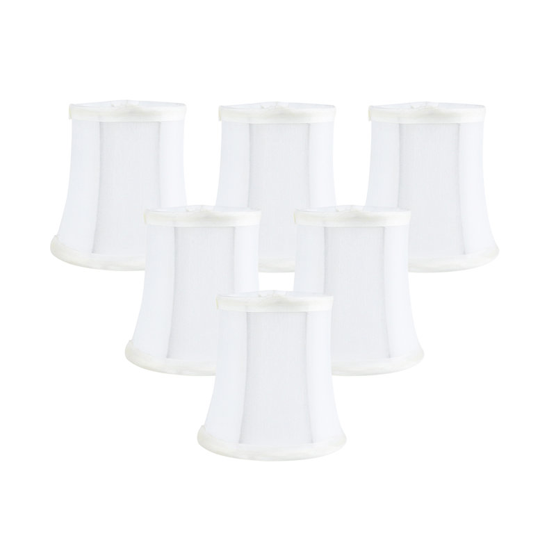 Abat-jour lustre Everly Quinn, H 3 po x l 4,5 po x P 4,5 po, Blanc cassé