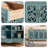 Blue Solid + Manufactured Wood Shoe Storage Bench