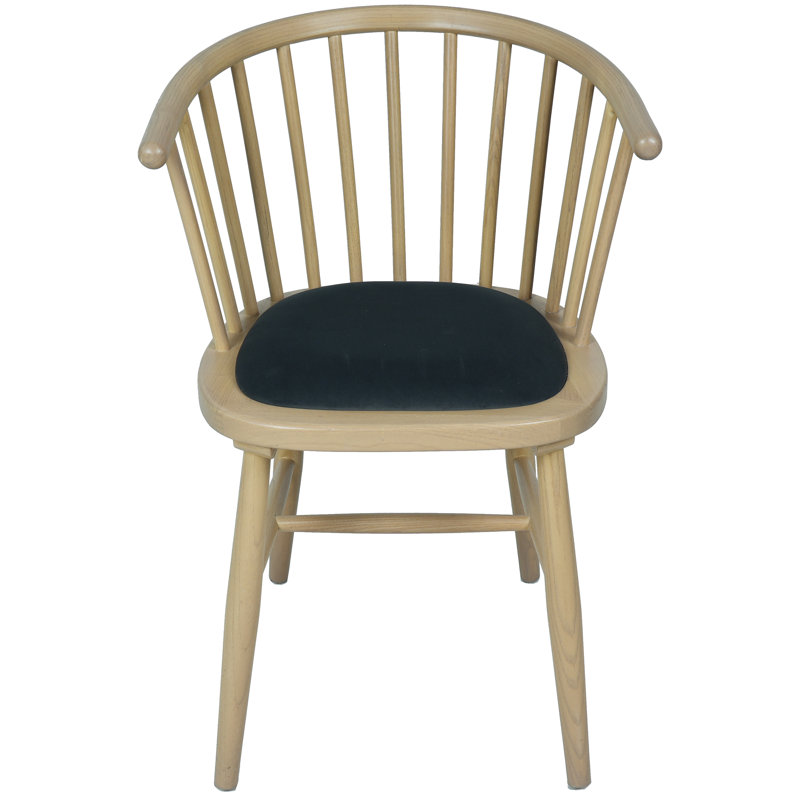 Upholstered Dining Carver Chair - Pad, Grey