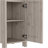 Linen Cabinet Jannes, Two Open Shelves, Single Door, Light Gray Finish-1343128985