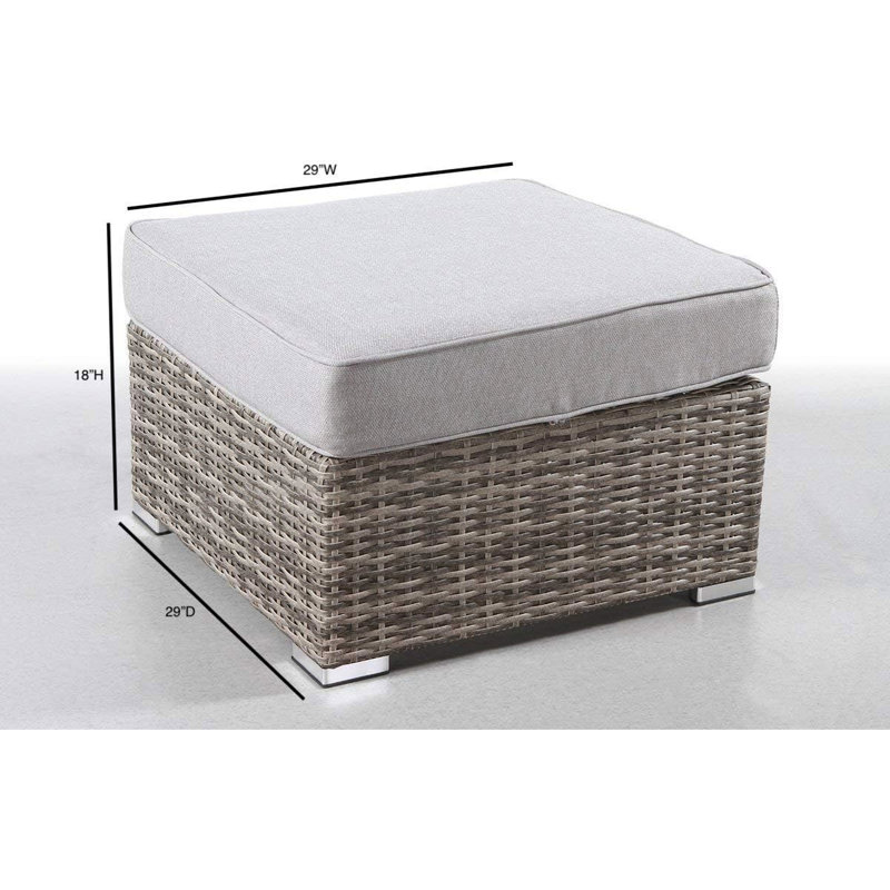 Siège d'extérieur avec coussin gris résistant aux intempéries, cadre antirouille, 28 po x 28 po x 18 po, mobilier de jardin rouille moderne, 28 po x 28 po x 18 po,