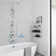 Shower System With 6" Rain Showerhead, 3-Function Hand Shower, Adjustable Slide Bar And Shower Shelf