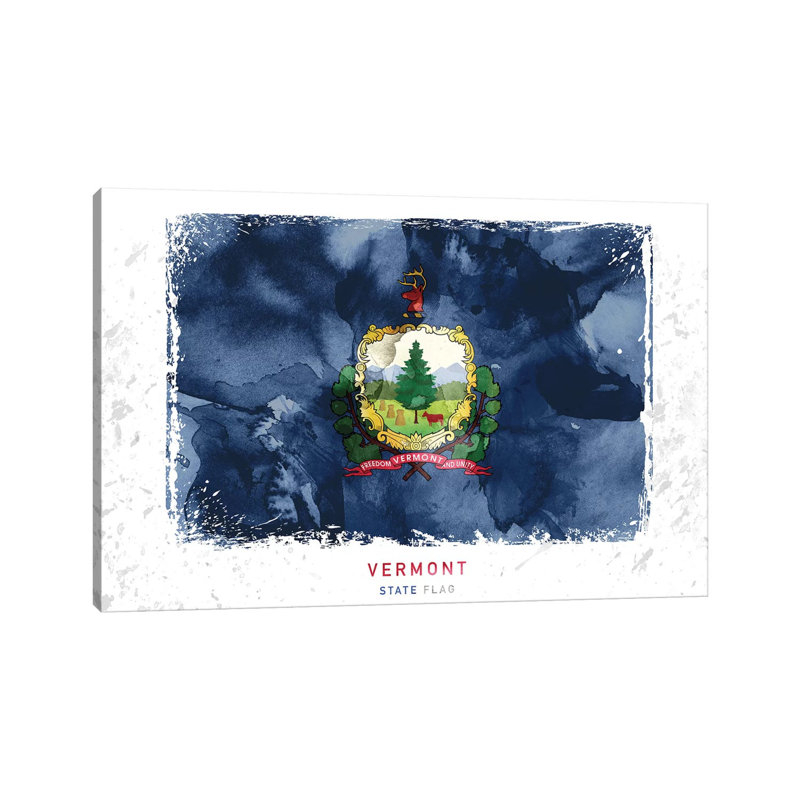 West Virginia par Walldecoraddict - Toile tendue, estampe numérique sur toile tendue, H 26 po x l 40 po x 1,5 po