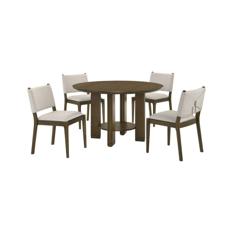 Baldwin 5-piece Round Dining Table Set