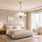 6-light Dimmable French Vintage Floral Chandelier