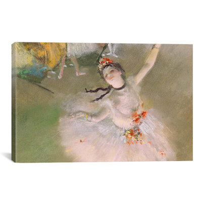 « dancer on the stage » par edgar degas, reproduction d’art sur toile