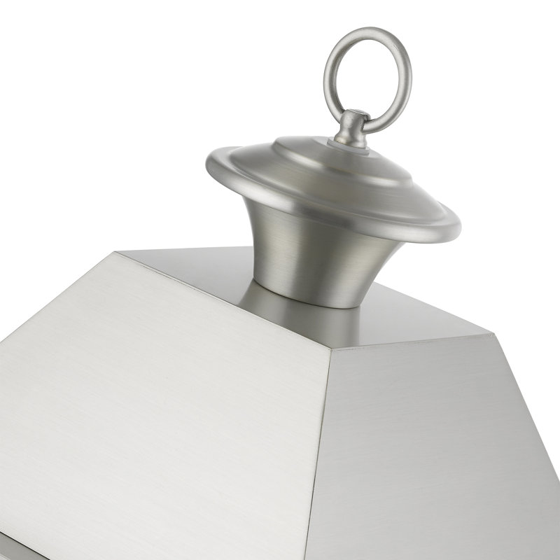 Florinel Lantern Head, Brushed Nickel, 22" H x 12" W x 12" D