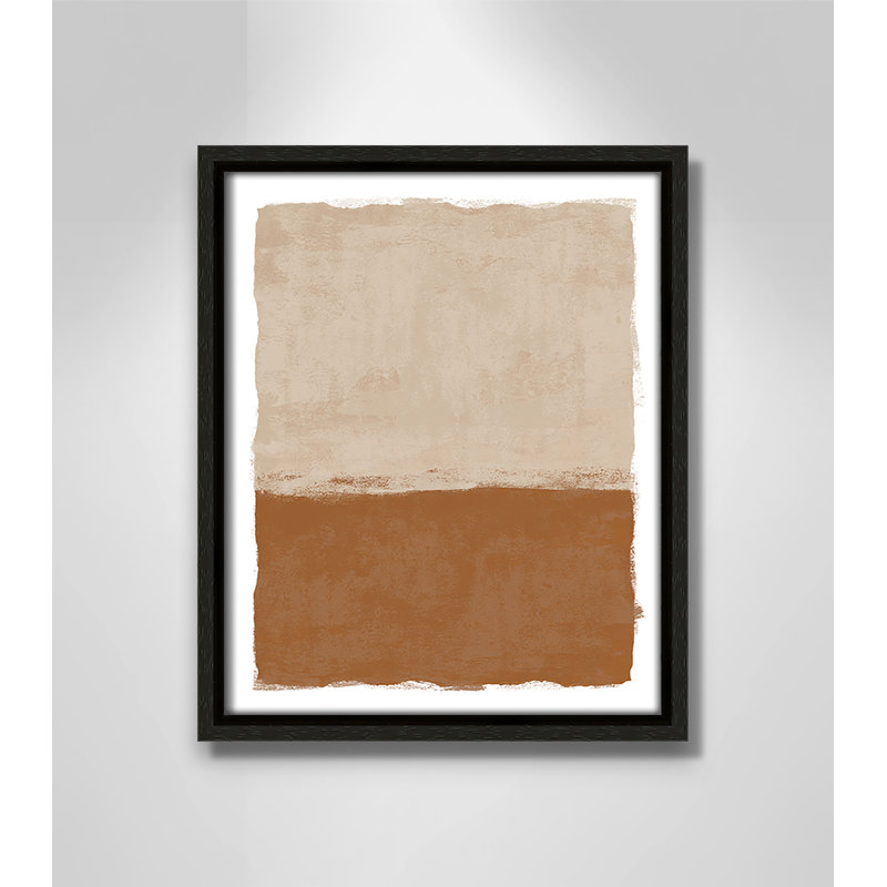 «Carmel Crush II» par Natalie Carpentieri, L 9,5 po x H 11,5 po, Flottant espresso