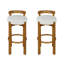 Ensemble de 2 tabourets de bar en bois Elise-42950813