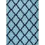 Hand Tufted Wool Area Rug in Blue