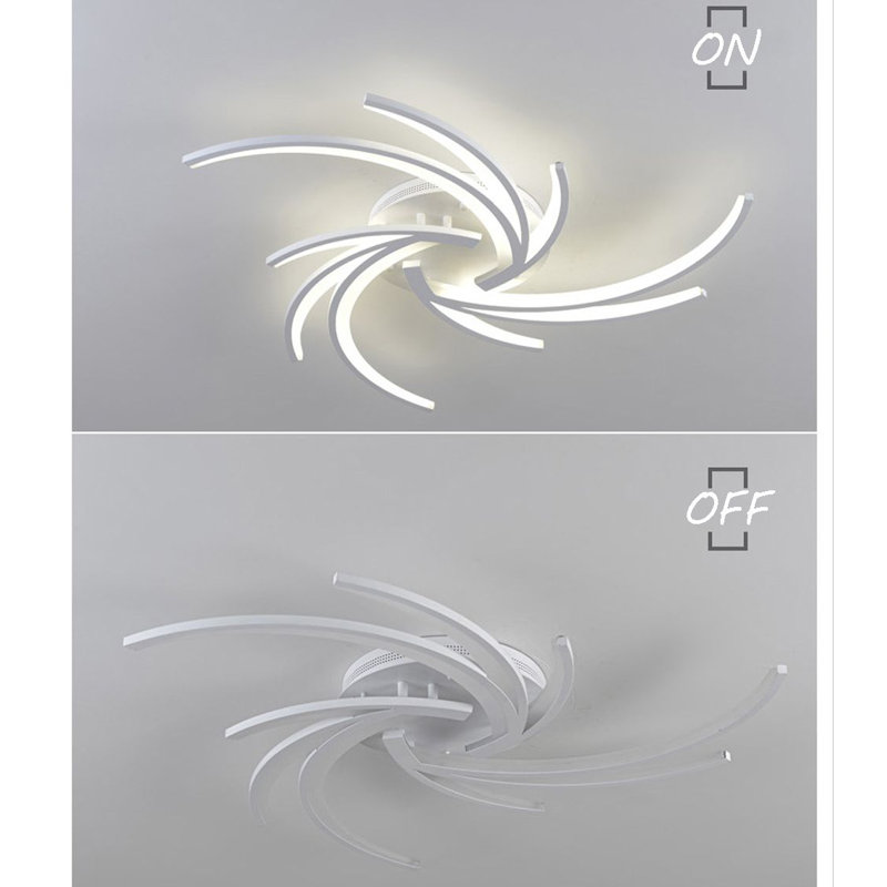 Vickers Acrylic LED Flush Mount, Golden, 10cm H x 87cm W x 87cm D