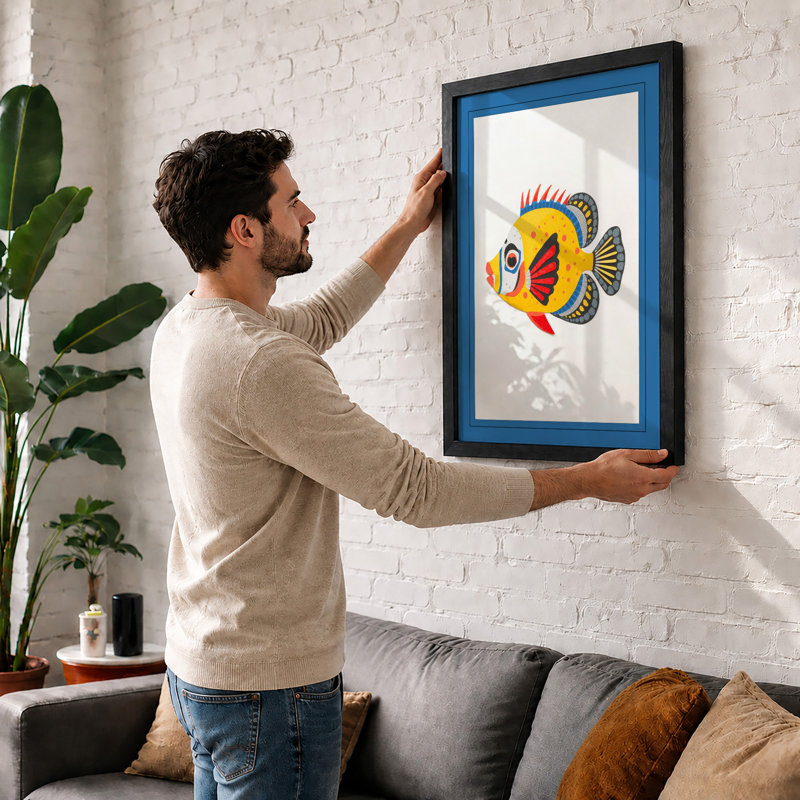 Fish Portrait Tropical - Print, Unframed, A3 - 42.0 x 29.7 cm