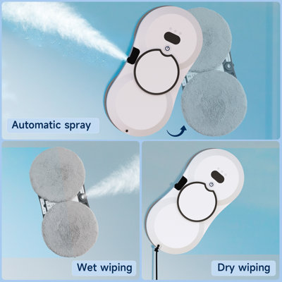 Auto Window Cleaner with Ultrasonic Water Spray