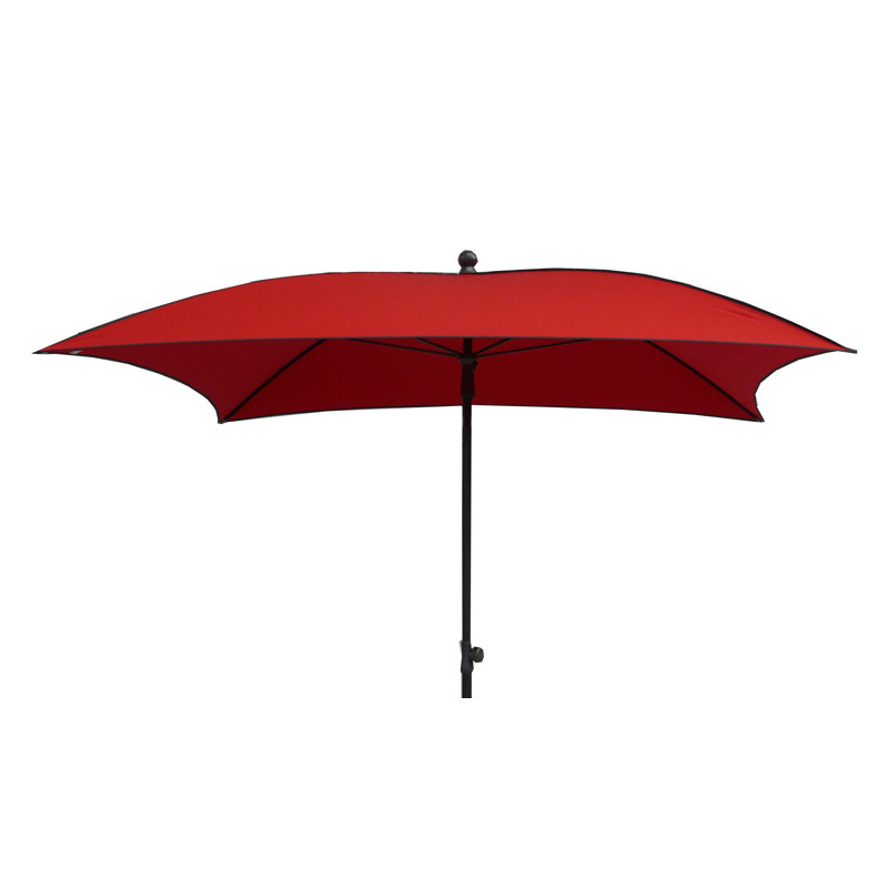 Milas 200cm Market Parasol, Red