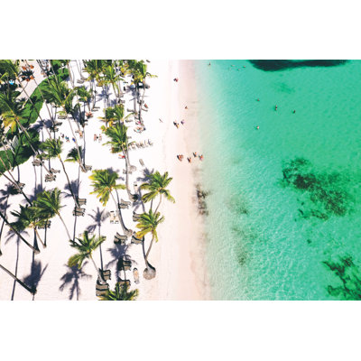 Tropical Caribbean Beach - Wrapped Canvas Print