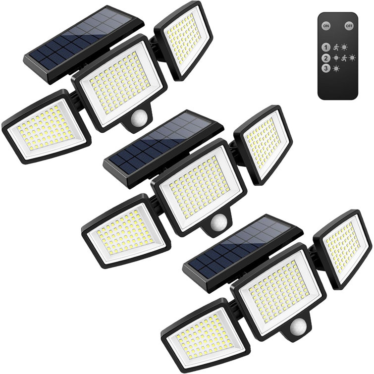 270° Wide Angle Flood Wall Lights with 3 Modes(3 Packs)