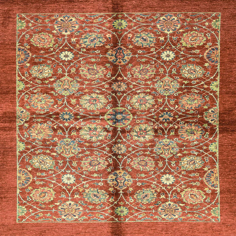 Abstract Indoor Rug, Square 6'