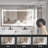 Bhanmati Rectangle LED Mirror, Bathroom/Vanity Mirror with Dimmable Lights, Wall-Mounted-1288296233
