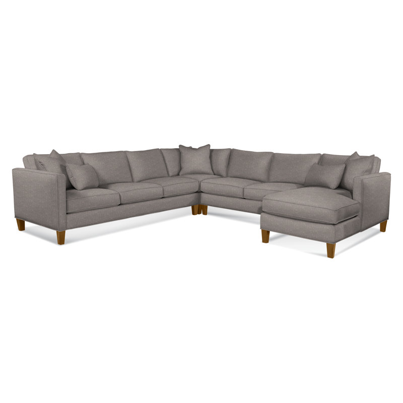 Sectional, Gray Sugar Performance; 0863-84, Right Hand Facing, Havana