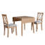 Ensemble de table de salle à manger 3 pièces exquis pour des espaces de salle à manger harmonieux, parfait pour les rassemblements formels et décontractés