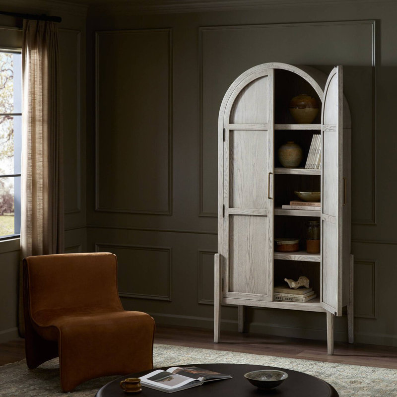 Tolle China Cabinet, White/Neutral