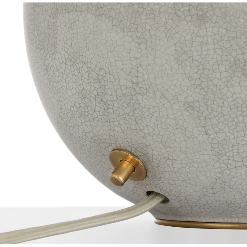 Lindo 14" Accent Lamp with Linen Shade, Moonwhite