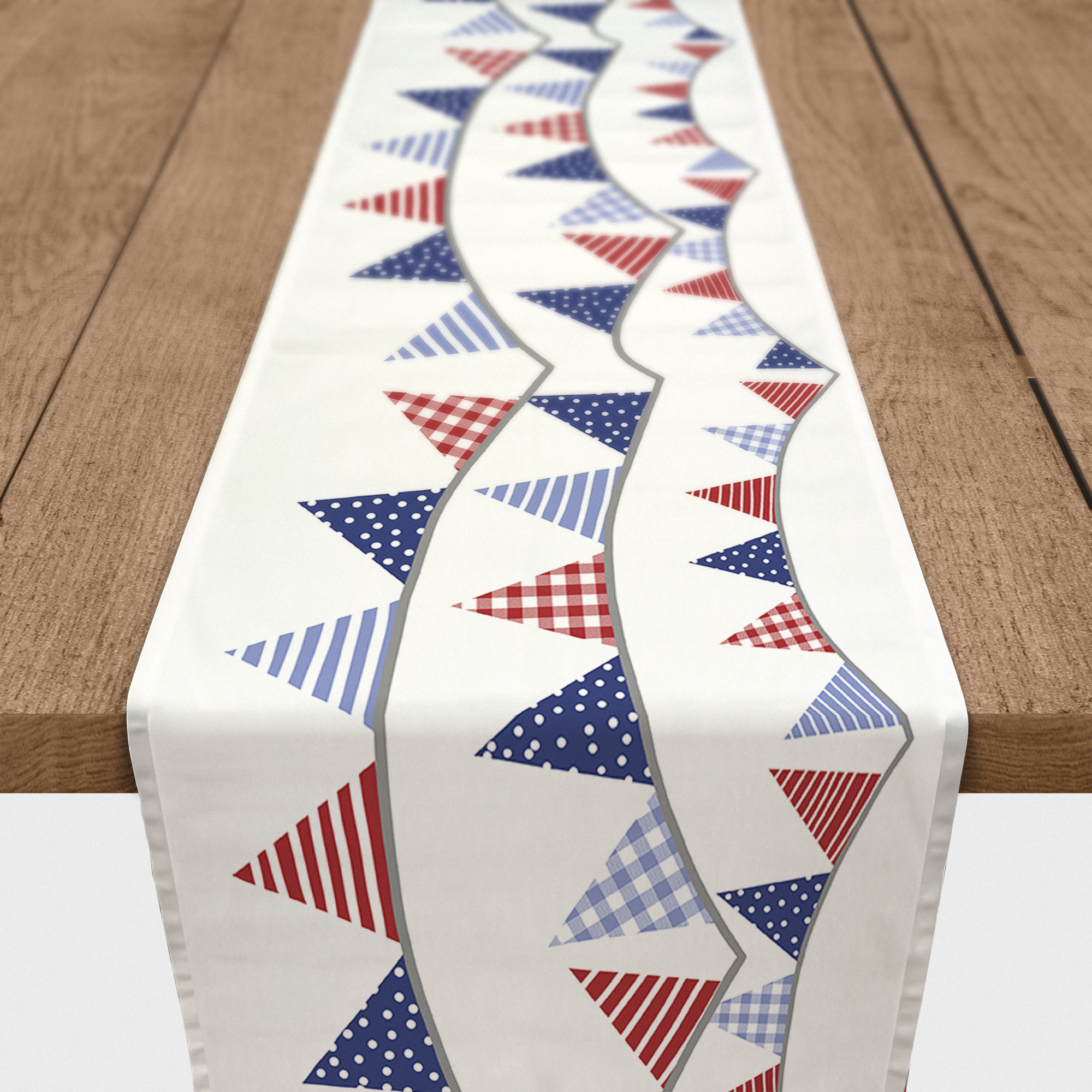 East Urban Home Besfort Rectangle Independence Day Polyester Table Runner | Wayfair