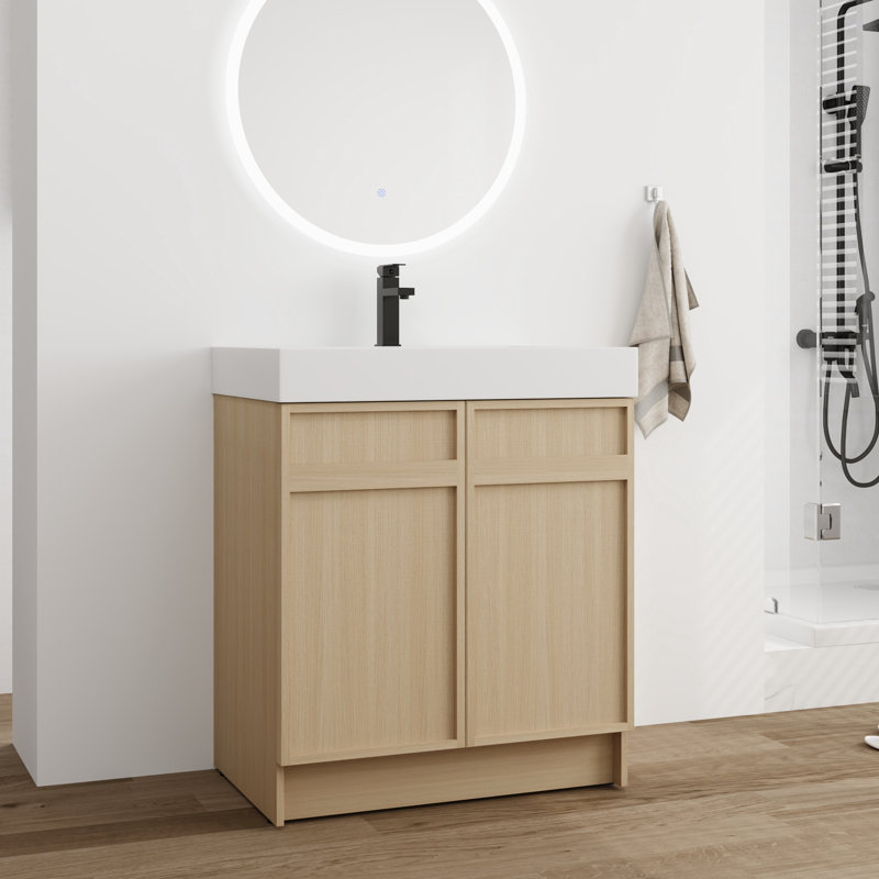 Meuble-lavabo simple 30 po avec plateau en résine