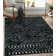 Tribal Geometric Plush Area Rug – Bold Moroccan-Inspired Accent with Non-Slip Base