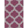 Kramer Hand-Woven Raspberry Wine/Grey Area Rug