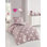 Ensemble de housse de couette simple Elegant, rose cendré et blanc, 55,1 po x 78,7 po | 65% coton / 35% polyester, 120 fils | Lavable à la machine, fermeture à boutons pour couette et enveloppe pour taie d'oreiller | Solution de literie douce et élégante