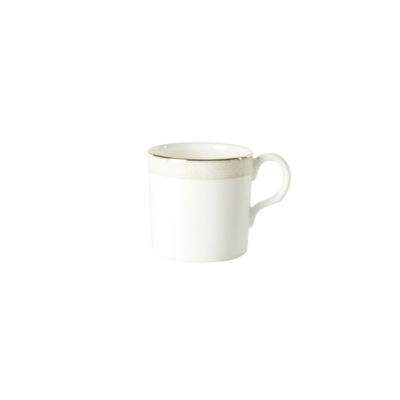 Satori Bone China Espresso Cup, White/Gray