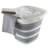 Simplify 10L Collapsible Square Bucket in White/Grey
