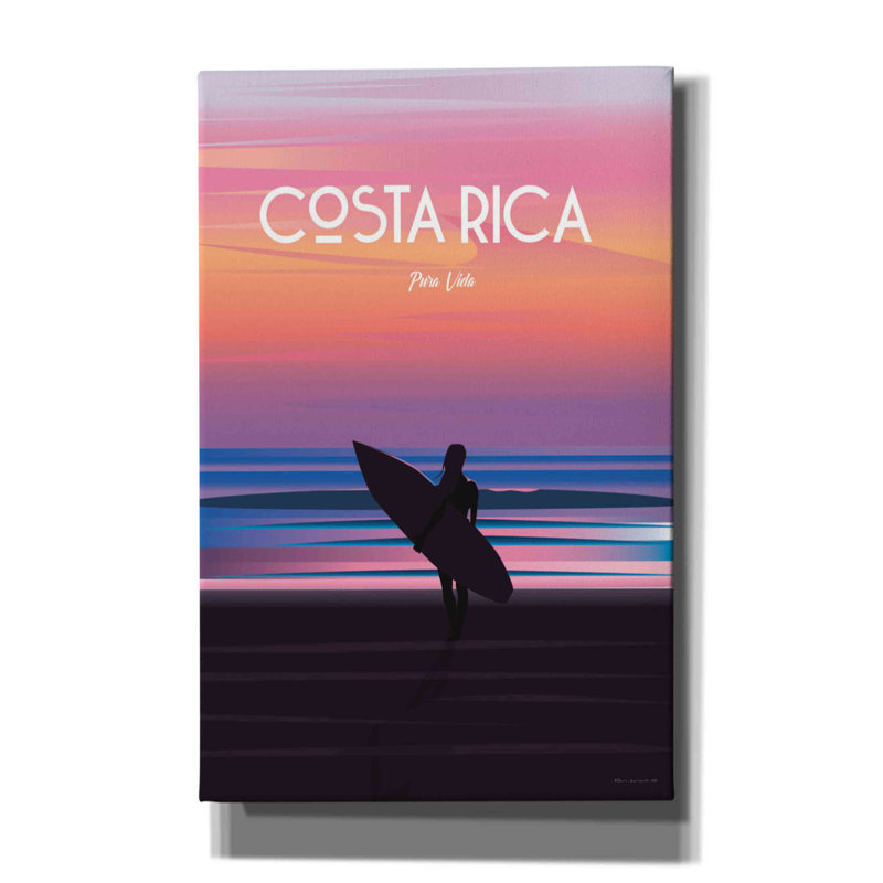 «Costa Rica» par Arctic Frame Studio - impression sur toile tendue, H 40 po x l 26 po x P 1,5 po