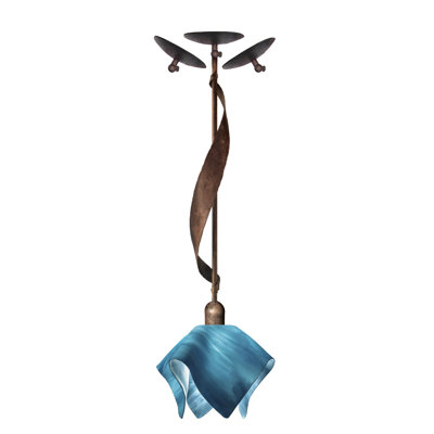 Sapin Handcrafted Glass 1-Light Pendant