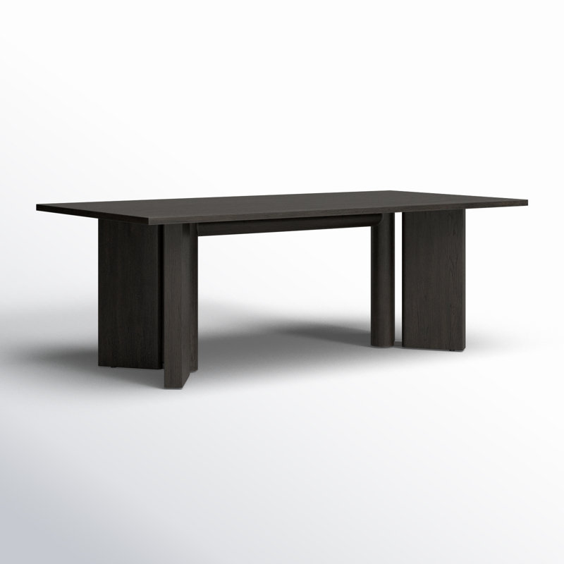 Huxley Dining Table 84"-Smoked Black, Smoked Black Veneer, 30" H x 84" D x 84" W