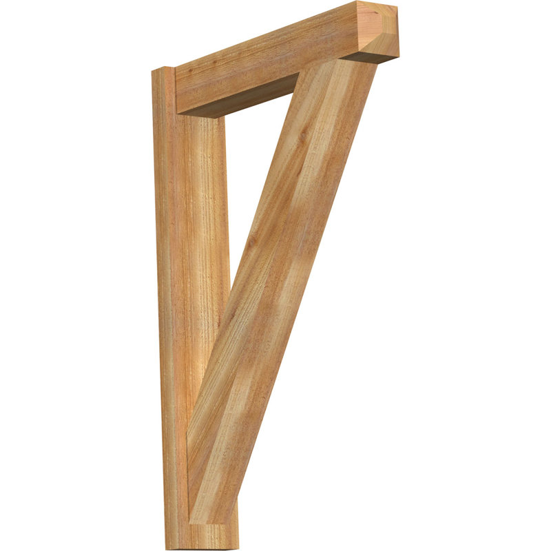 Artisan traditionnel en bois rustique, P 28 po x H 40 po, Cèdre rouge de l'Ouest de 6 po (sciage brut)