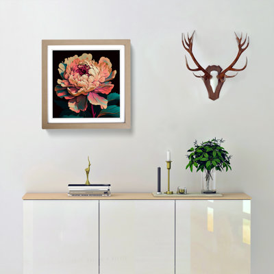 Peony Flower - Framed Print