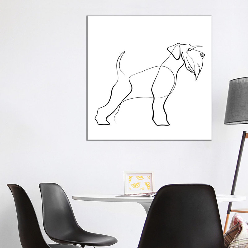Schnauzer by Dane Khy - Wrapped Canvas Gallery-Wrapped Canvas Giclée, 30.48 cm H x 30.48 cm W