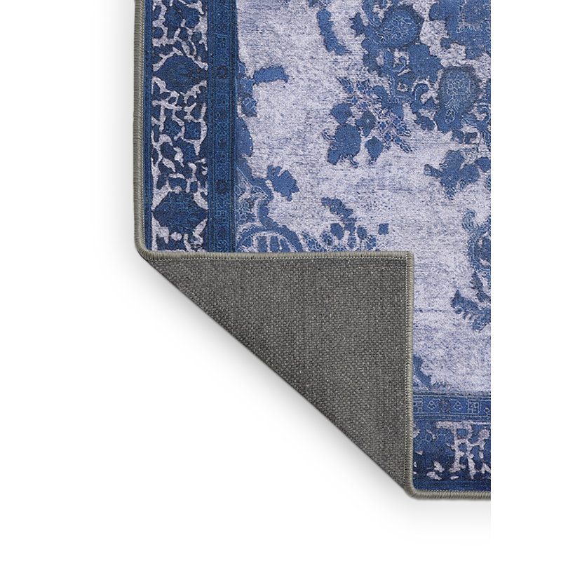 Tapis bleu Romainville, Rectangle 7 pi x 9 pi