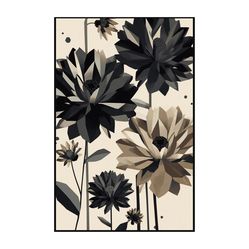 Tapis beige moelleux moelleux à motif géométrique d'inspiration mondiale Esmont, 2 pi x 3 pi