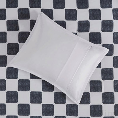 Twin/Twin XL Checkered Comforter Set