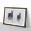 Two Zebras in Abstract - Picture Frame Graphic Art Print-55778402-55778406